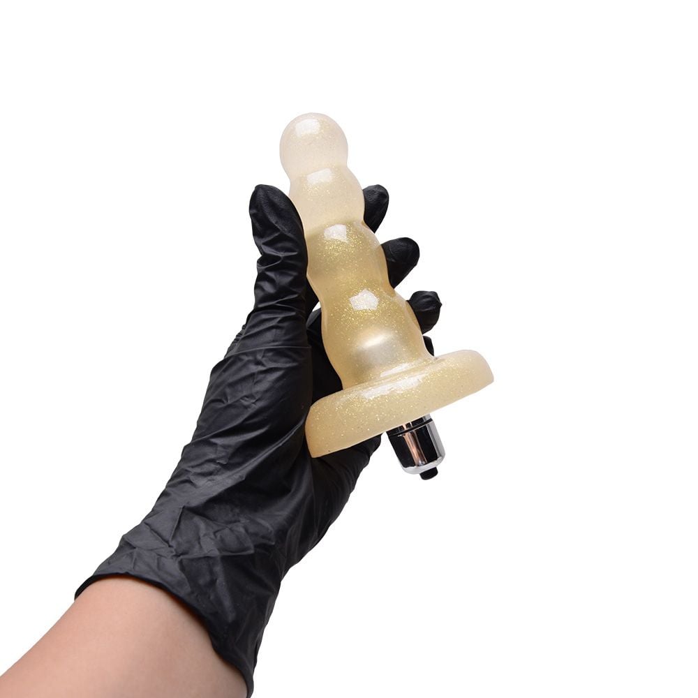 Plug Anal Glitter 10 Vibrações 12,5 X 3Cm Kgel - Image 3