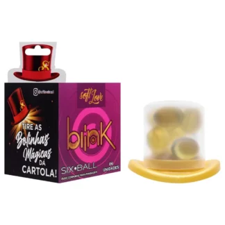 Six Ball Blink Bolinha Anal Excitante Anestésico 6 Unidades Soft Love