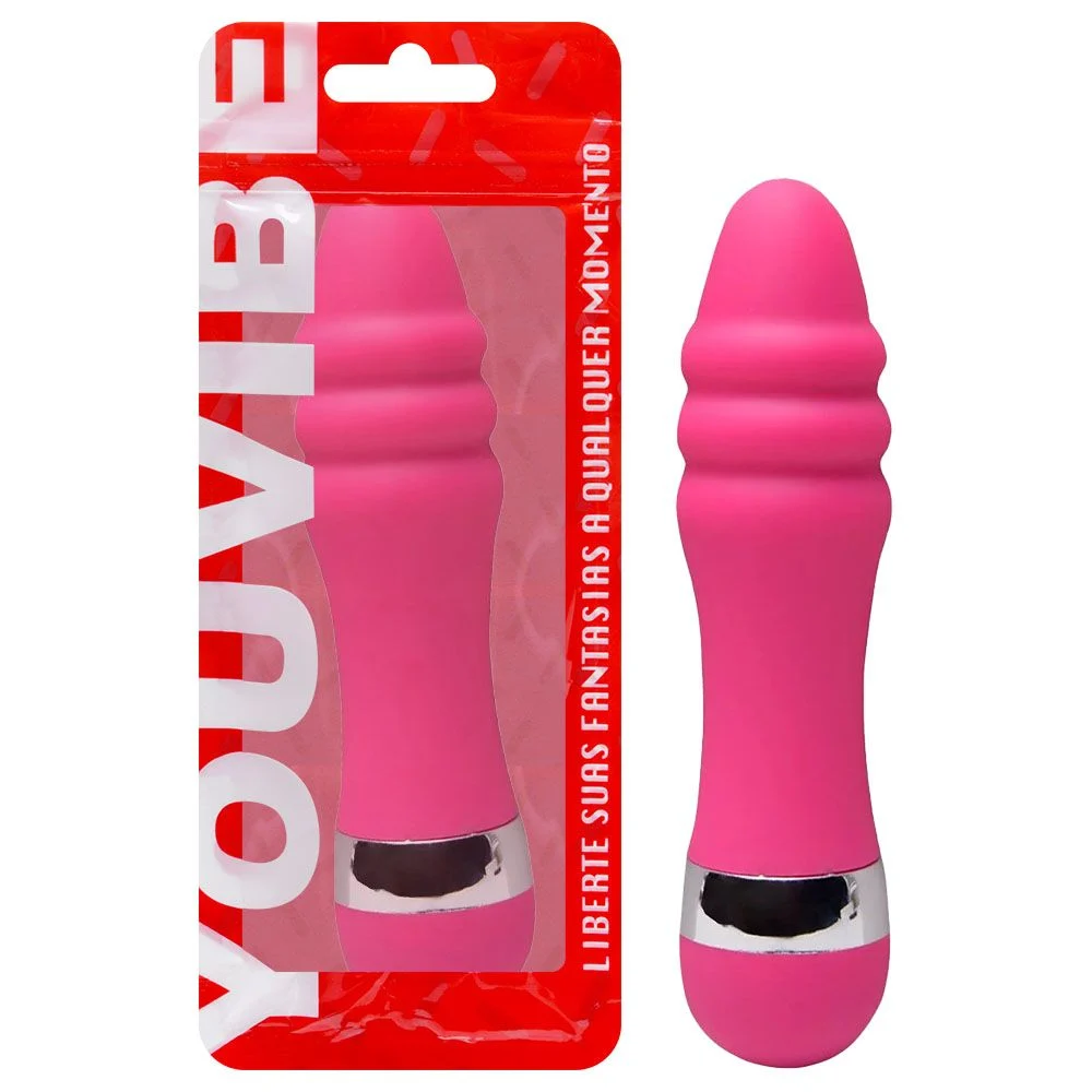 Vibrador Ponto G Aveludado 10,5 X 2,5Cm Pink