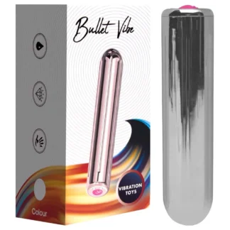 Cápsula Vibrador Recarregável 9 Vibrações Prata Sensual Love