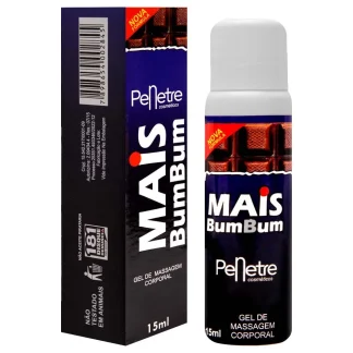 Mais Bumbum Gel Comestível Lubrificante Chocolate 15Ml Penetre
