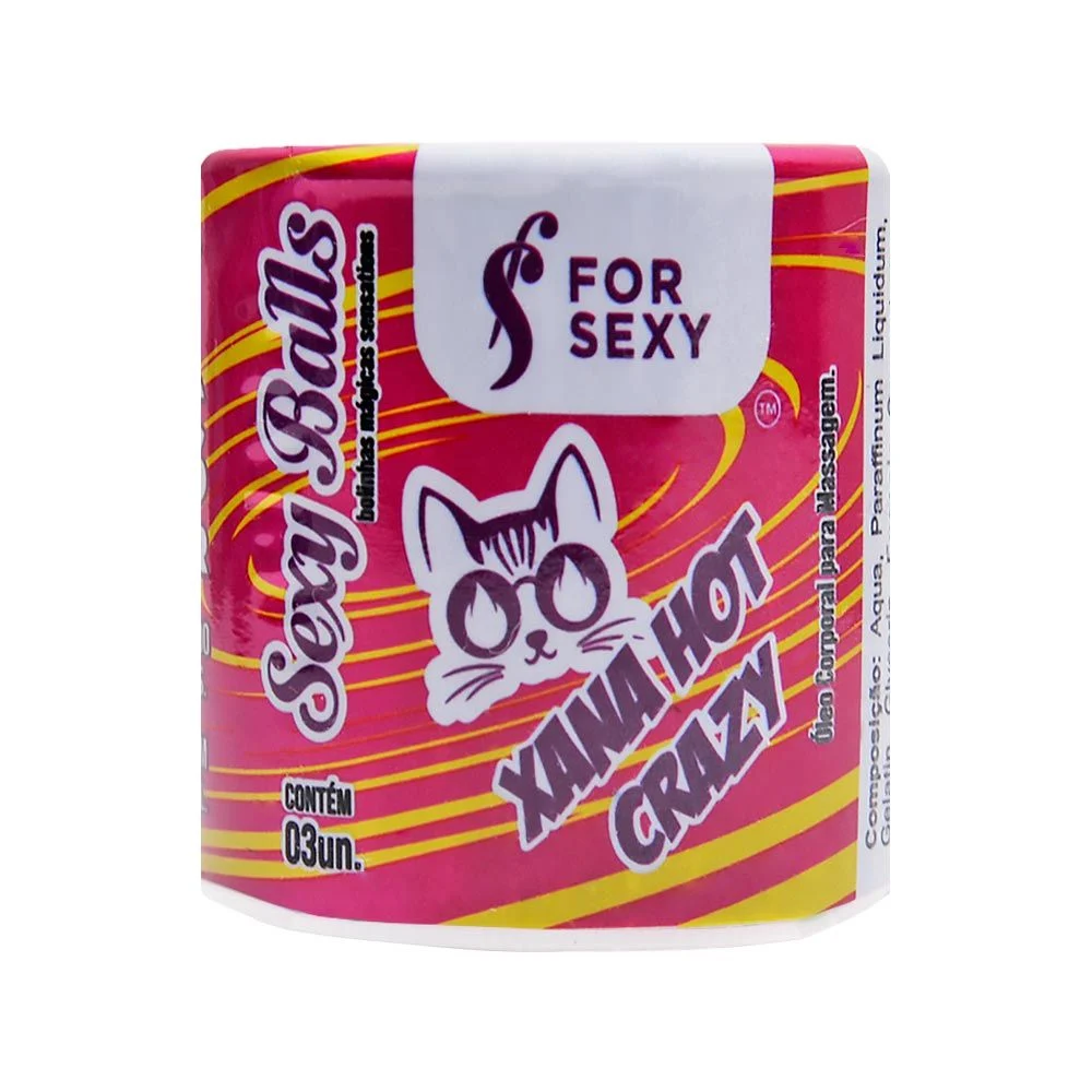Bolinha Xana Hot Crazy Vibradora Excitante Hot e Ice Feminina