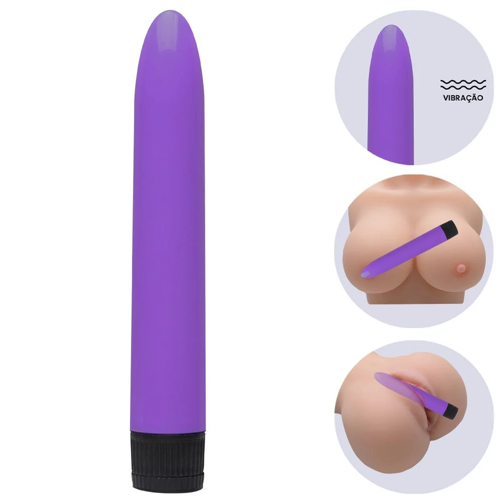 Vibrador Clássico Personal De 18Cm Liso Roxo Sexy Import - Imagem 3