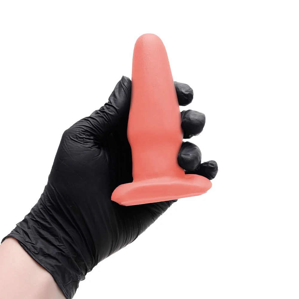 Plug Anal De Borracha Maciça 13 X 4,3Cm Prazer E Cia - Imagem 2