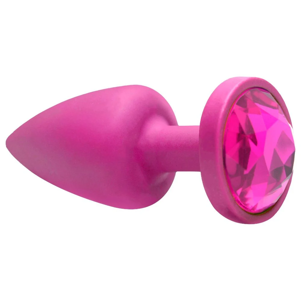 Plug Anal P Abs Rosa Redondo Pedra Rosa Sensual Love