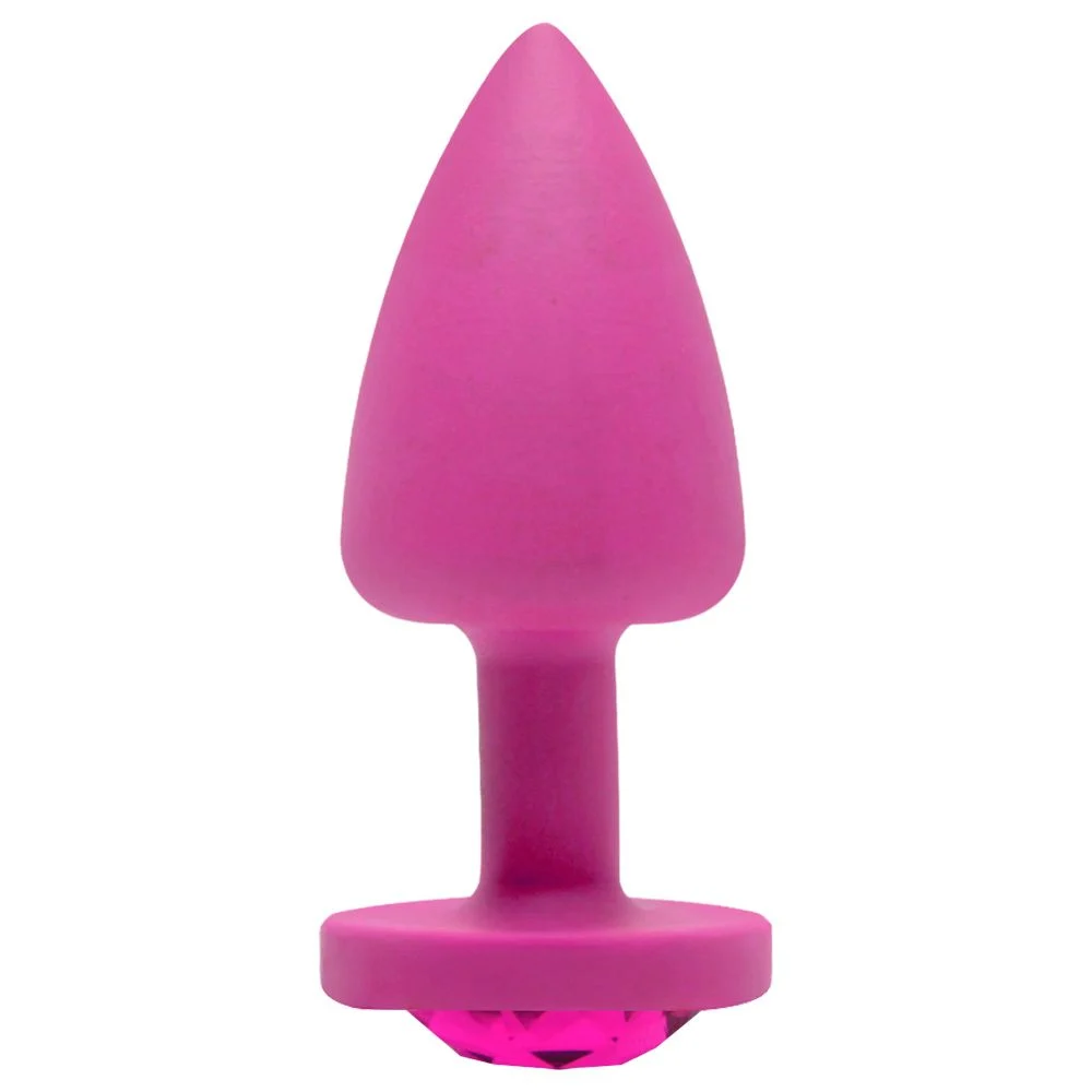 Plug Anal P Abs Rosa Redondo Pedra Rosa Sensual Love - Imagem 2